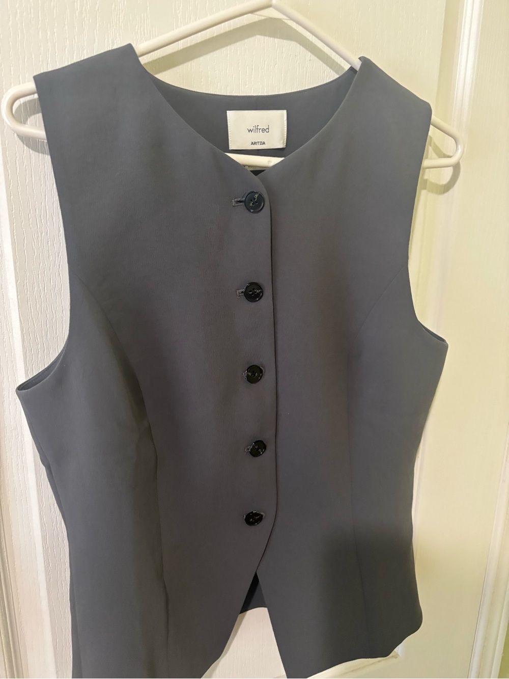 Wilfred Regal Charcoal Gray Vest - Picture 1 of 3